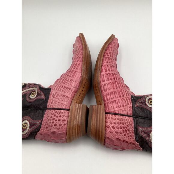 El General Kids Pink Crocodile Cowboy Boots Size 25 Casual - Picture 14 of 14